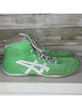 ASICS Men’s Wrestling Shoes Lime Green/White OG Classics Size 11.5 GC